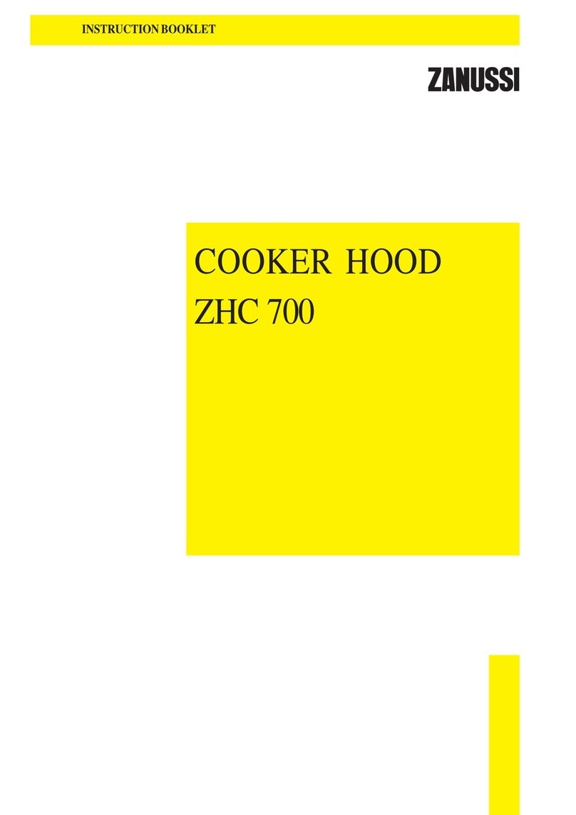 Zanussi ZHC 700 Instruction booklet