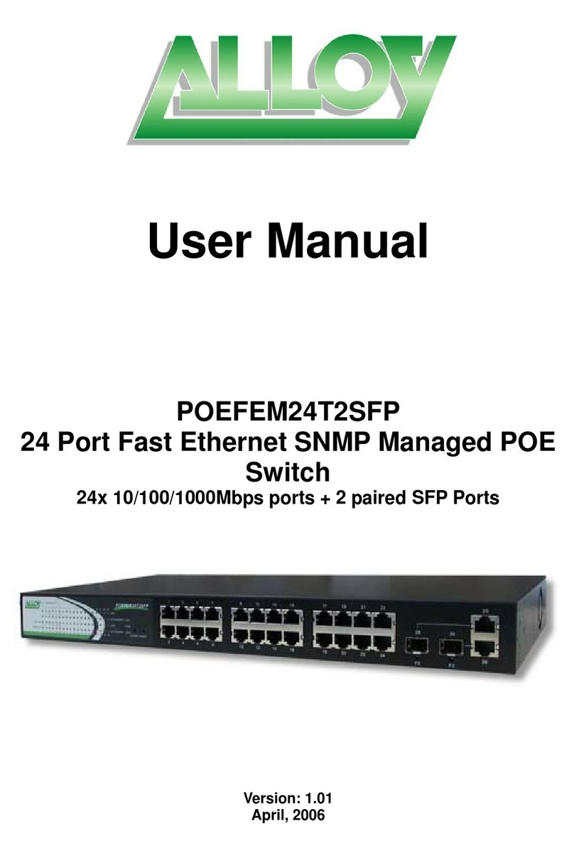 Alloy POEFEM24T2SFP User manual
