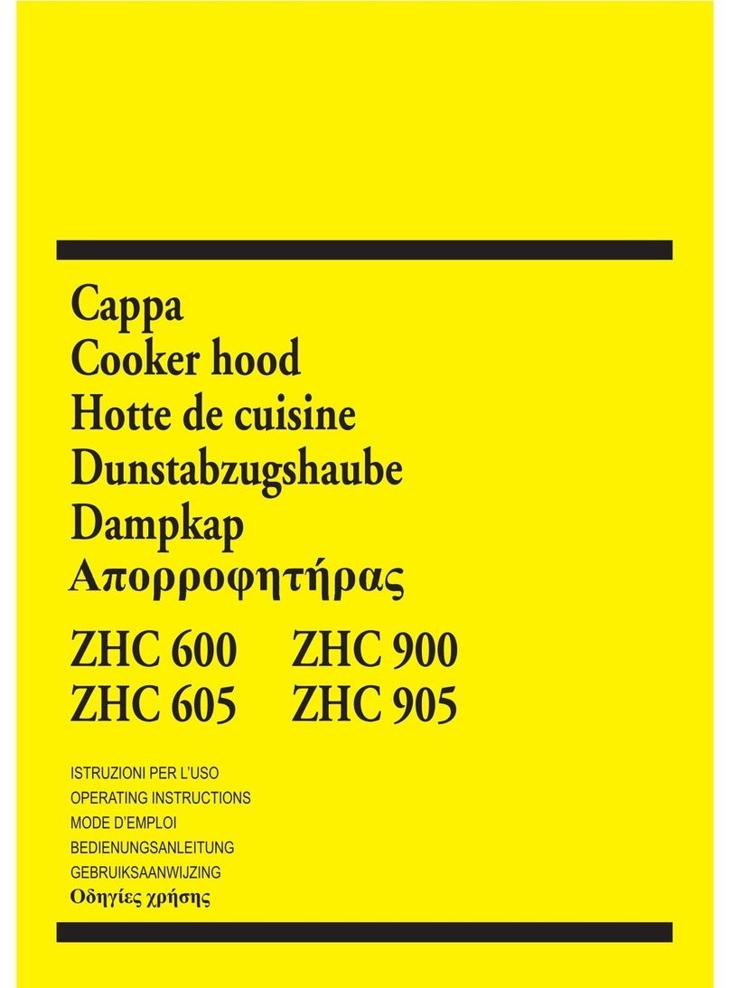 Zanussi ZHC 900 operating instructions