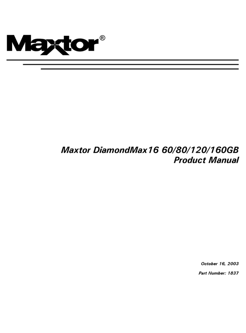 Maxtor DiamondMax16 60 User manual