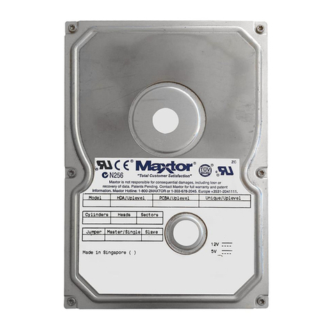 Maxtor 87000D8 Installation and use manual