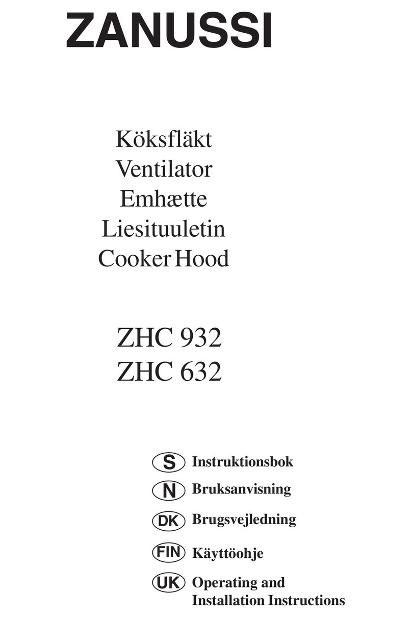 Zanussi ZHC 932 User manual