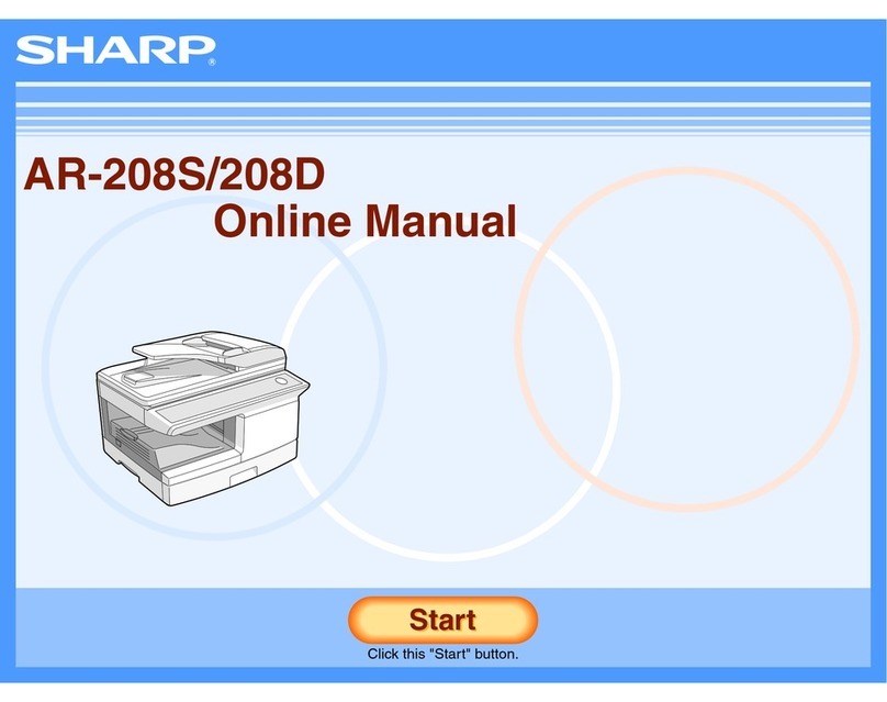 Sharp AR-208S Setup guide
