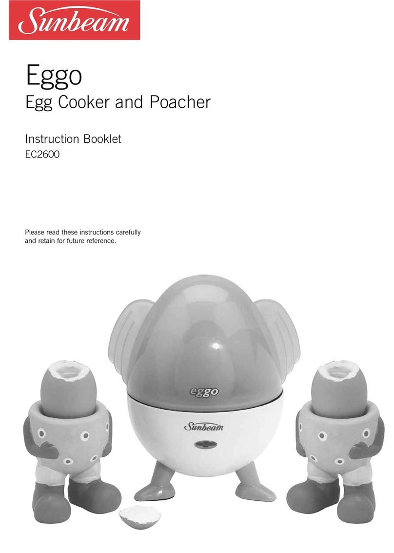 Sunbeam Eggo EC2600 Instruction booklet