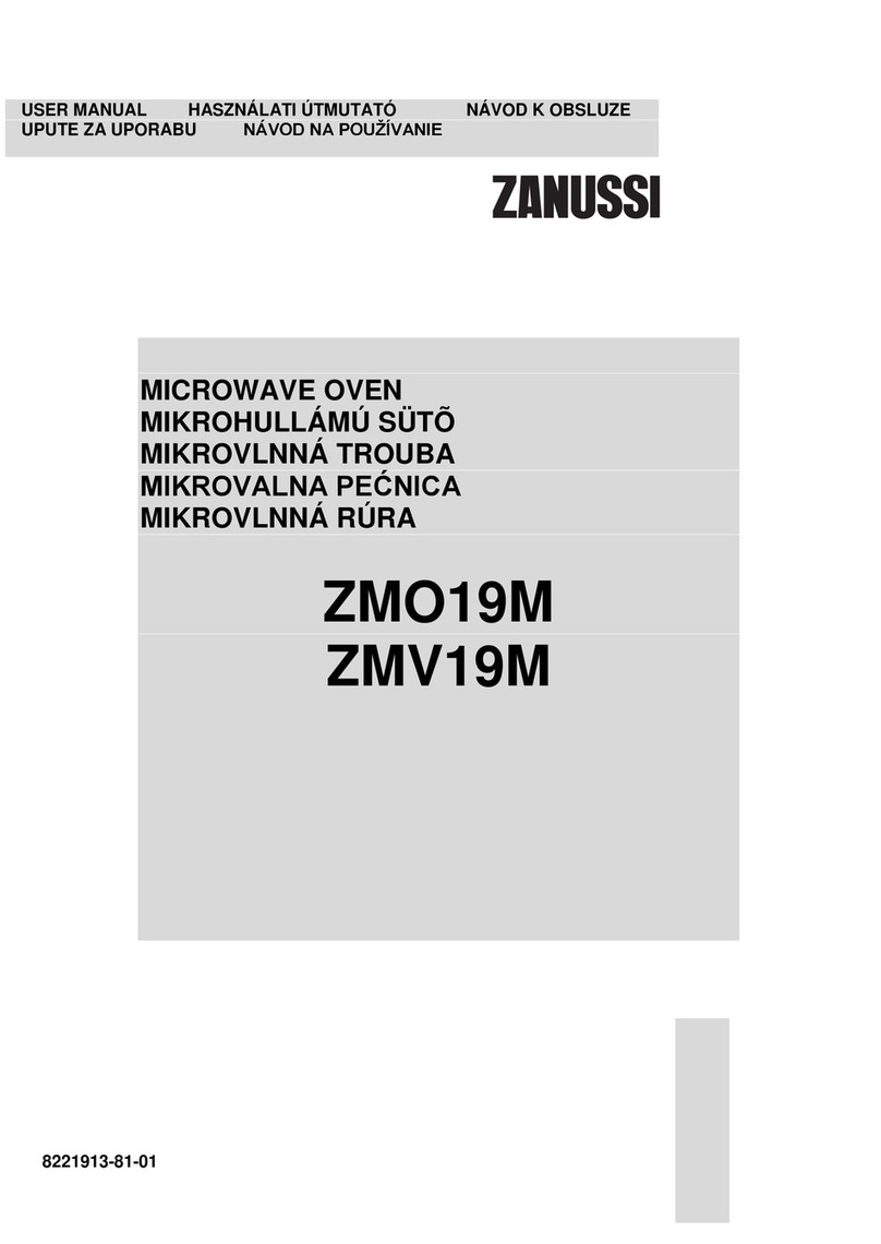 Zanussi ZMO19M User manual Zanussi ZMO19M User manual