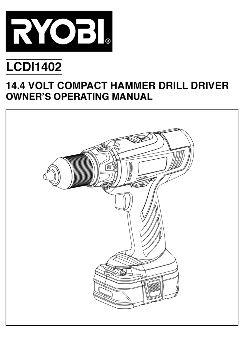 Ryobi LCDI1402 Owner's operating manual