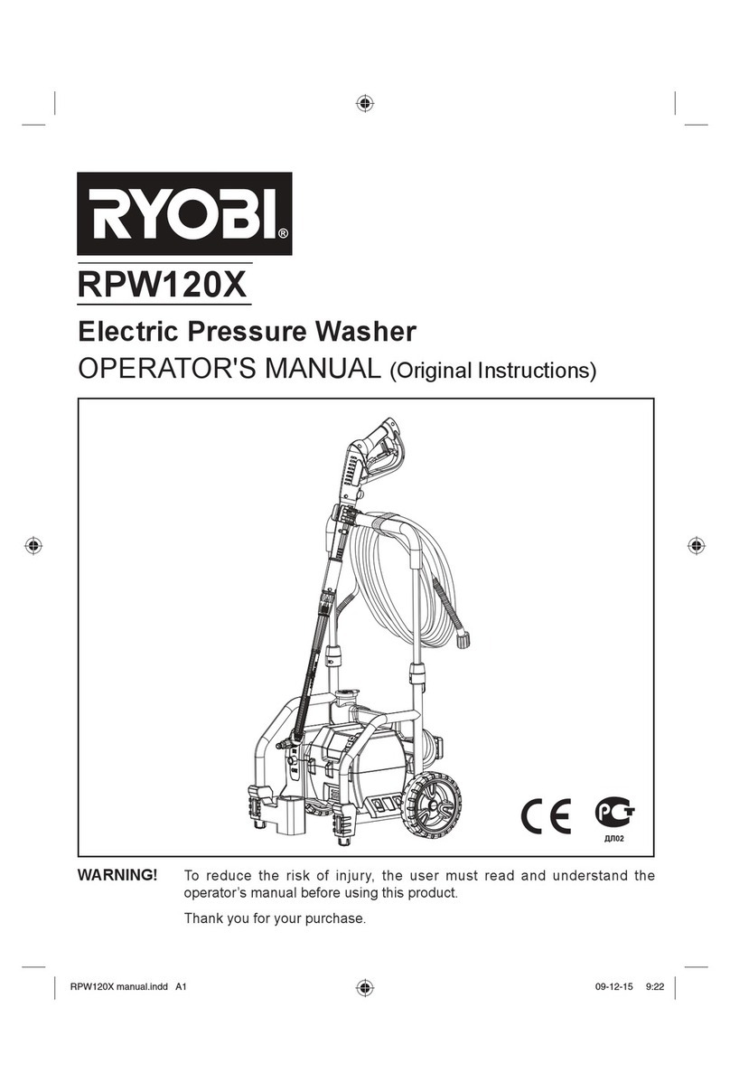 Ryobi RPW120X Operator's manual