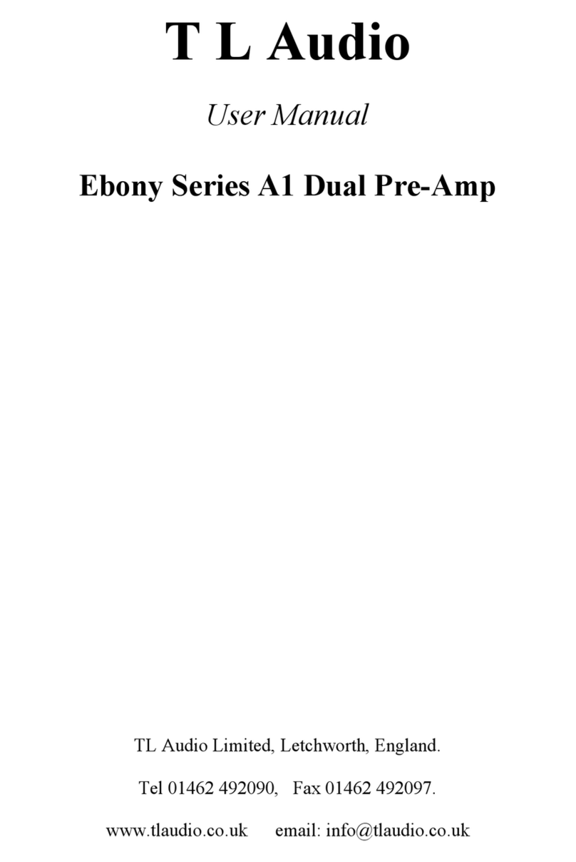 T L Audio Ebony A1 User manual T L Audio Ebony A1 User manual