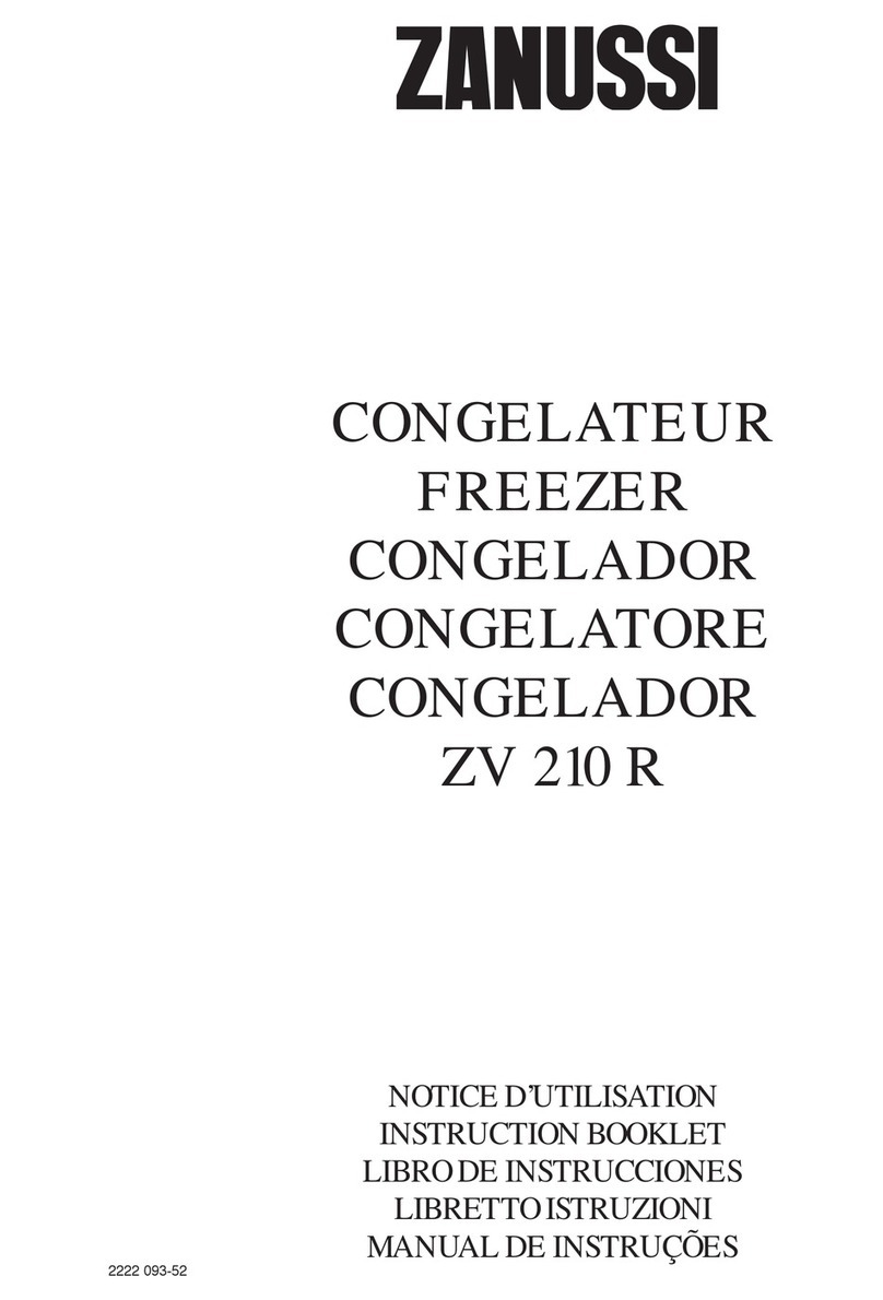 Zanussi ZV 210 R Instruction booklet