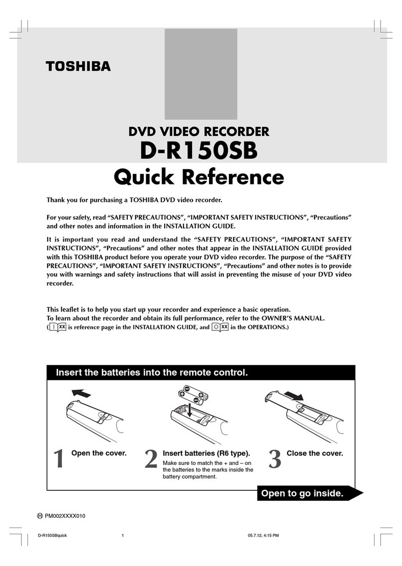 Toshiba D-R150SB User manual