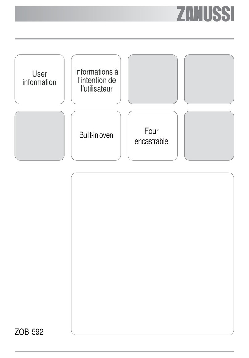 Zanussi ZOB 592 User information