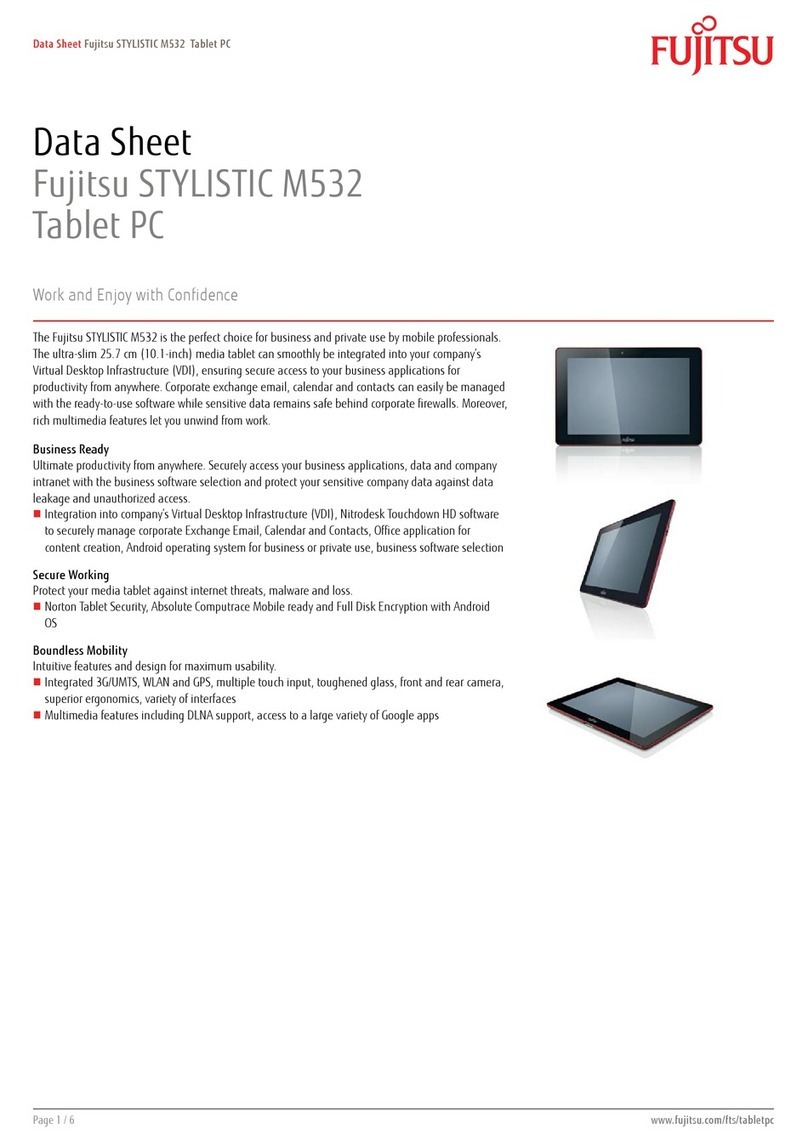 Fujitsu Stylistic M532 datasheet