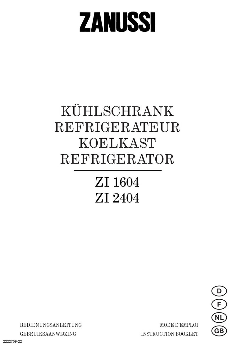 Zanussi ZI 2404 Instruction booklet