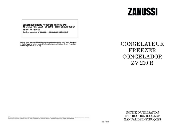 Zanussi ZV 210 R Instruction booklet