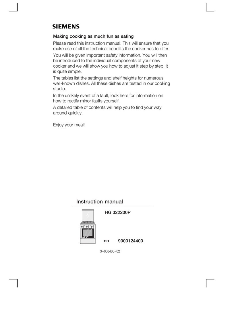 Siemens HG 322200P User manual