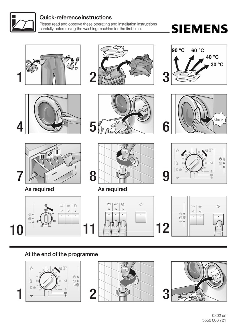 Siemens Washing machine User manual
