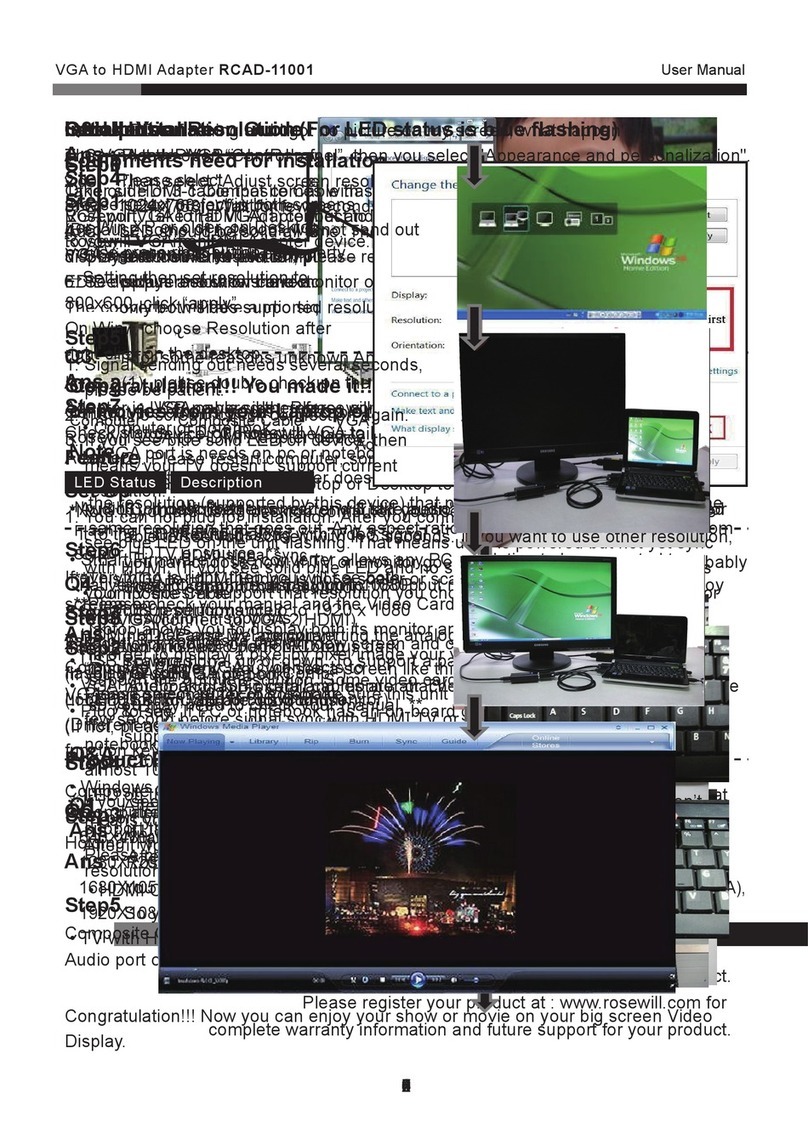 Rosewill RCAD-11001 User manual Rosewill RCAD-11001 User manual