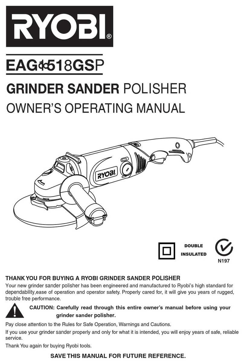 Ryobi EAG1518GSP Operation manual