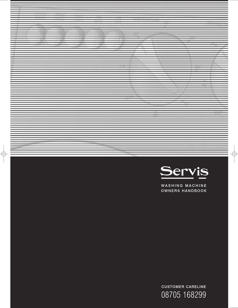 SERVIS WASHING MACHINE User guide