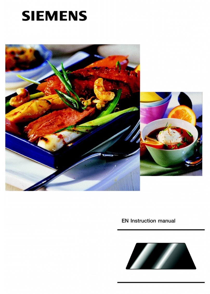 Siemens Gas hob instruction manual