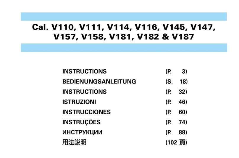 Seiko V110 instructions