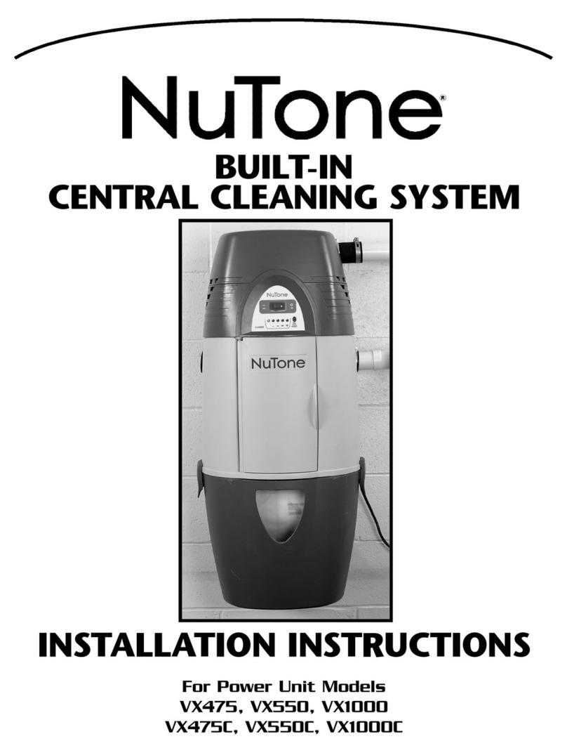 NuTone VX1000C User manual NuTone VX1000C User manual