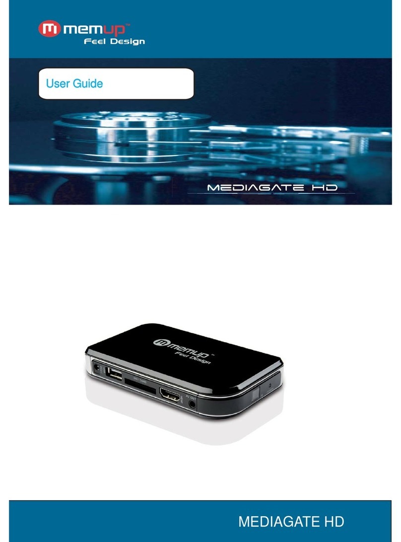 MEMUP MEDIAGATE HD user guide