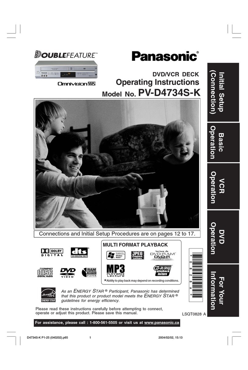 Panasonic PV-D4734S-K operating instructions
