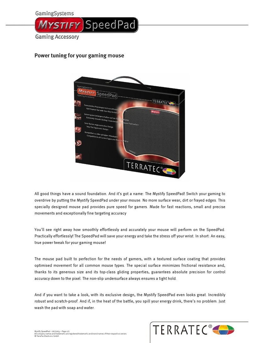 TerraTec Mystify SpeedPad User manual