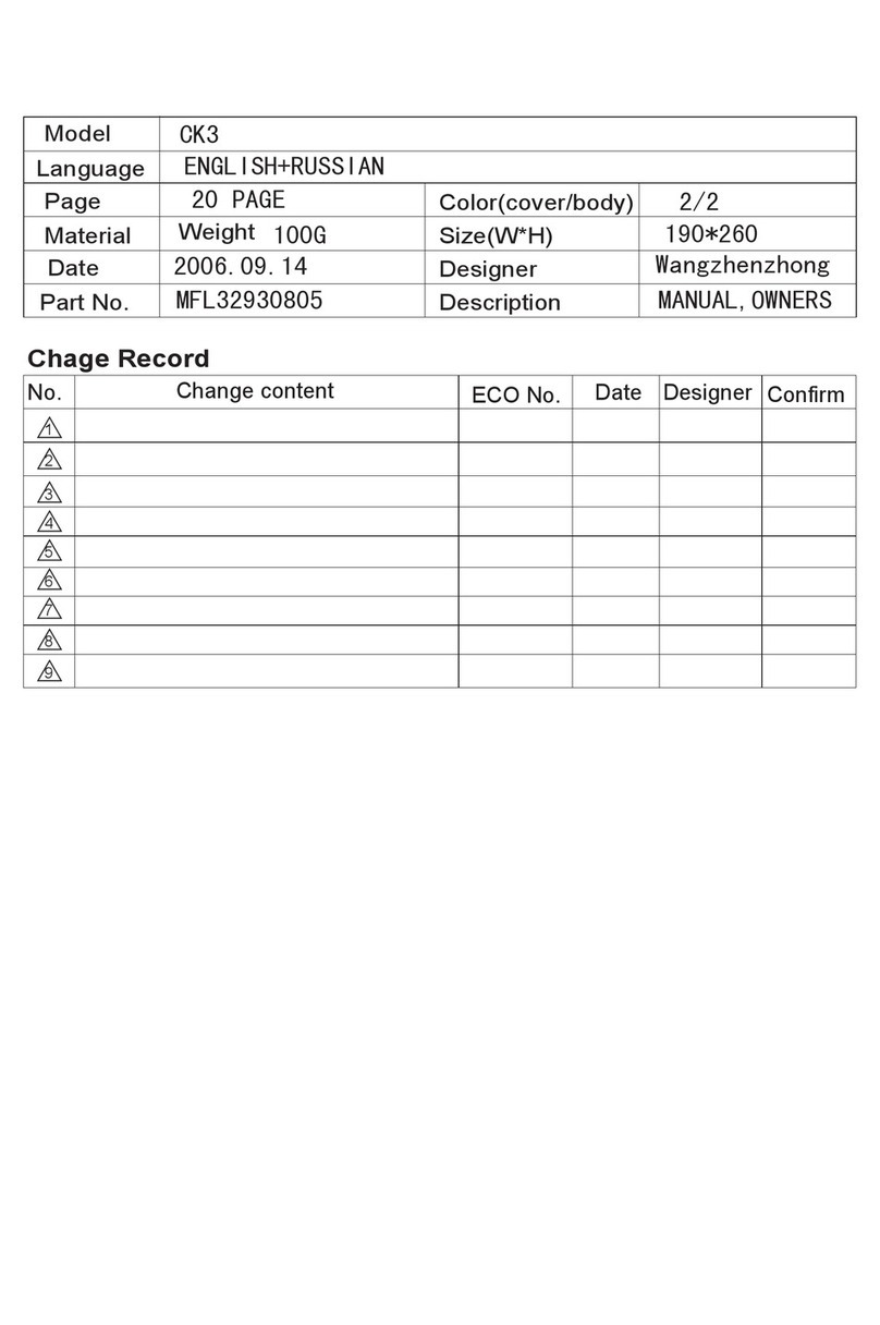 LG V-C7B71H Series User manual