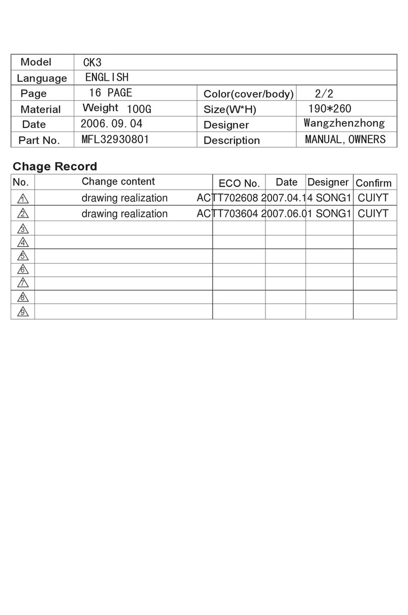 LG V-CD201H Series owner's manual