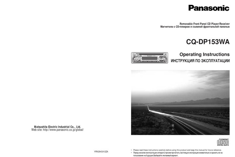 Panasonic CQ-DP153WA User manual