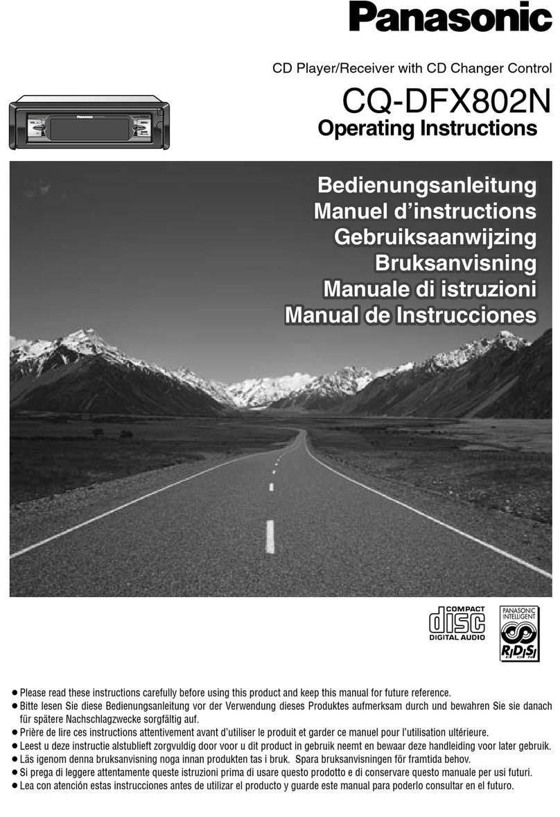 Panasonic CQ-DFX802N User manual