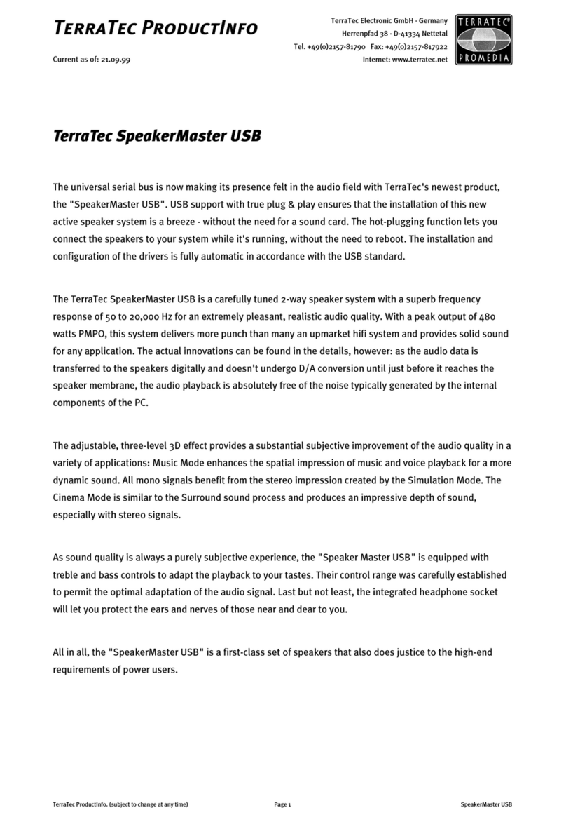 TerraTec SpeakerMaster USB Product information
