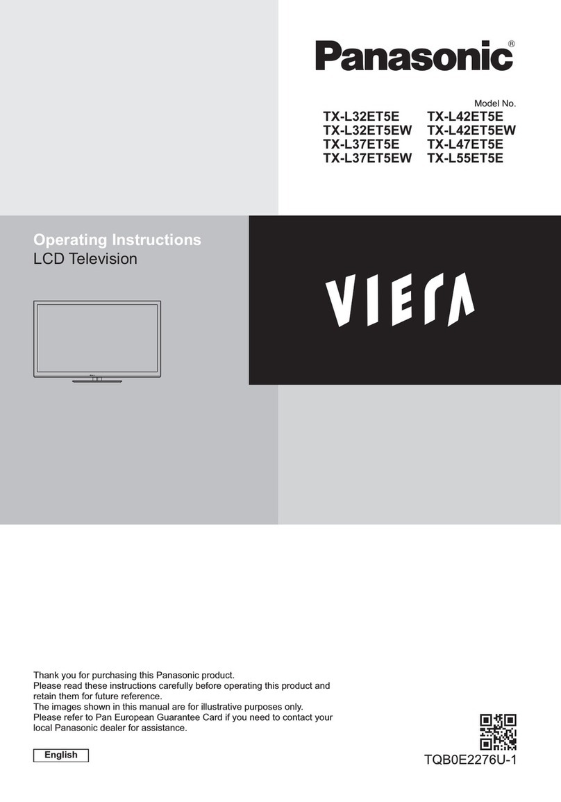Panasonic Viera TX-L32ET5E User manual