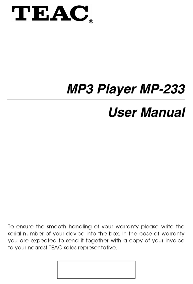 Teac MP-233 user manual