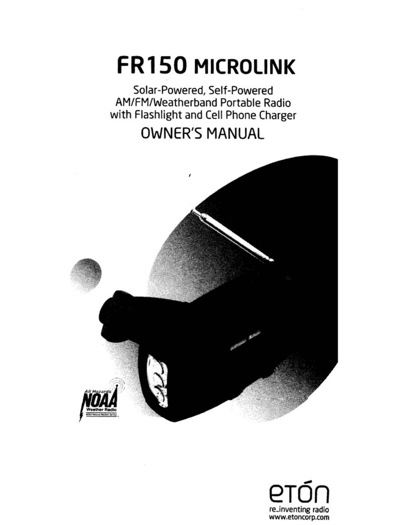 Eton MICROLINK FR150 owner's manual