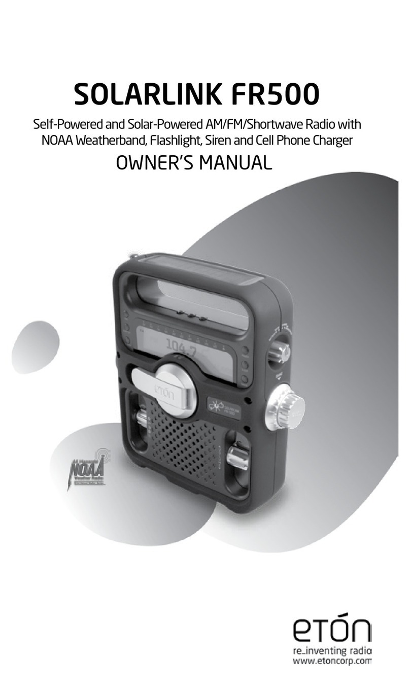 Eton SOLARLINK FR500 owner's manual