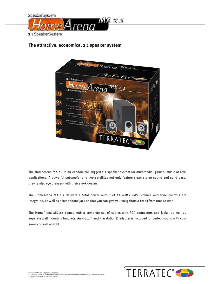 TerraTec HOME ARENA MX 2.1 Technical  details