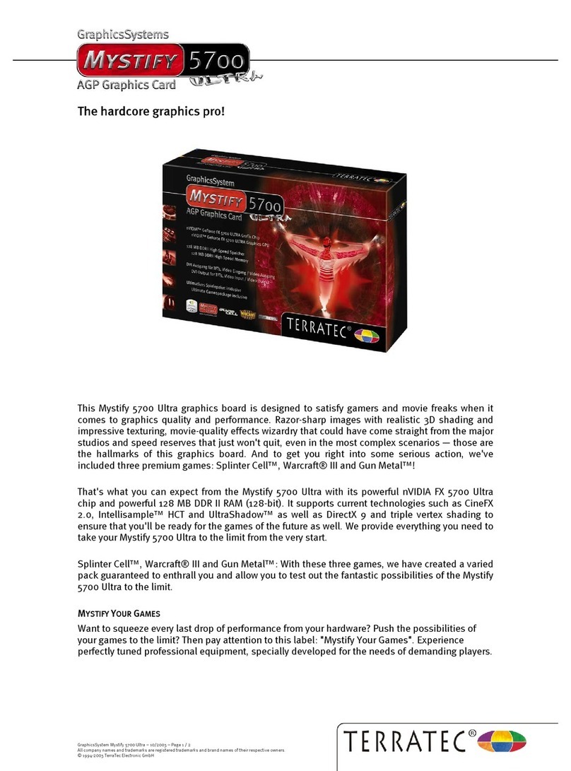 TerraTec GraphicsSystems MYSTIFY 5700 ULTRA Product information