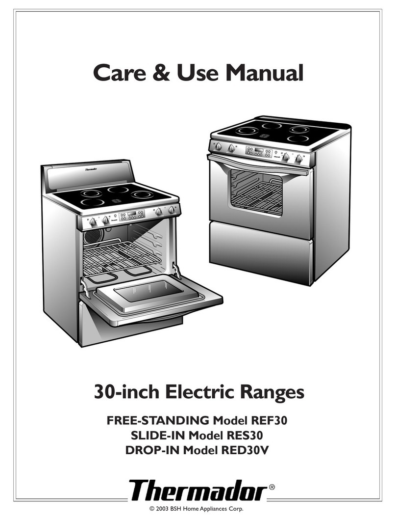 Thermador REF30 Care & use manual