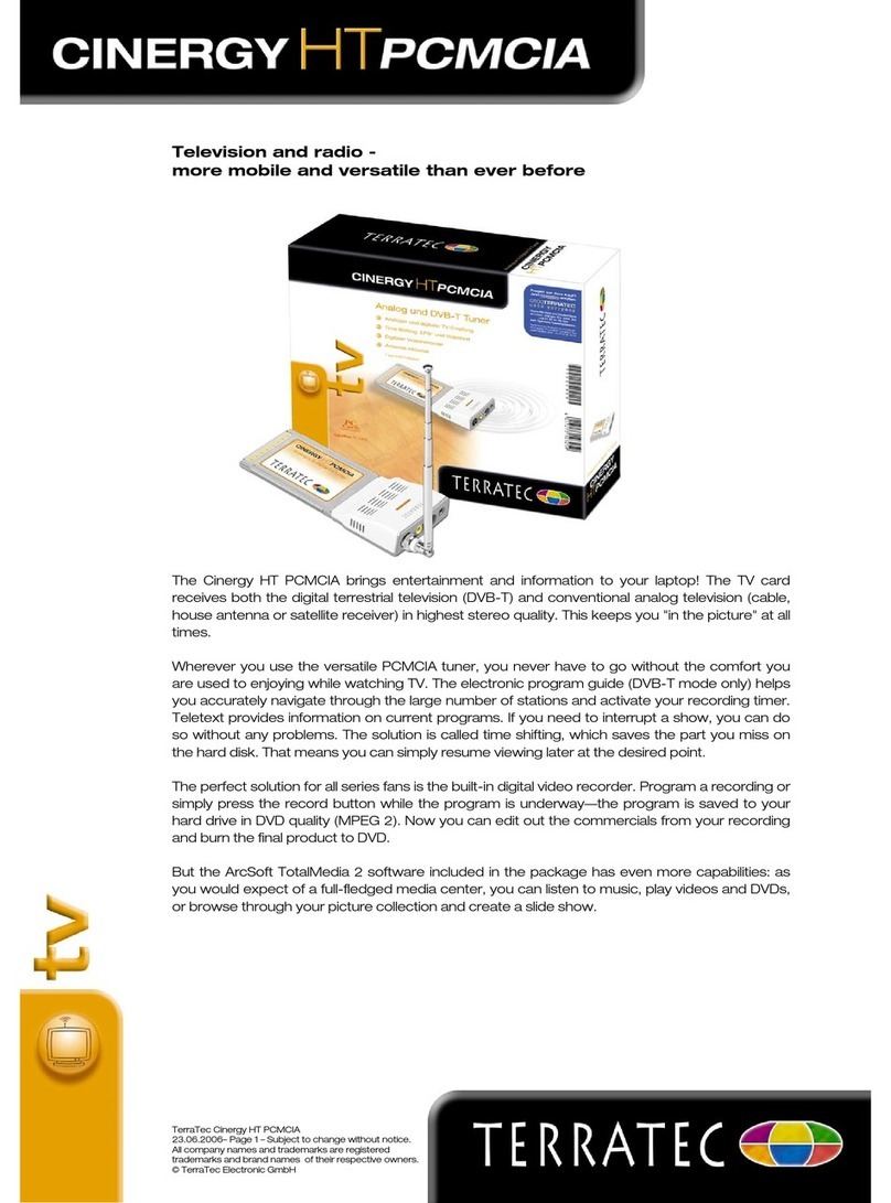 TerraTec CINERGY HT PCMCIA Installation guide