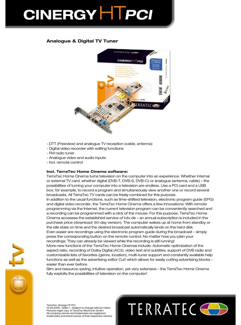 TerraTec Cinergy HT PCI Installation guide