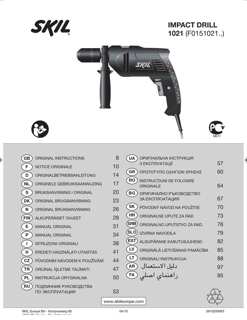Skil 1021 User manual