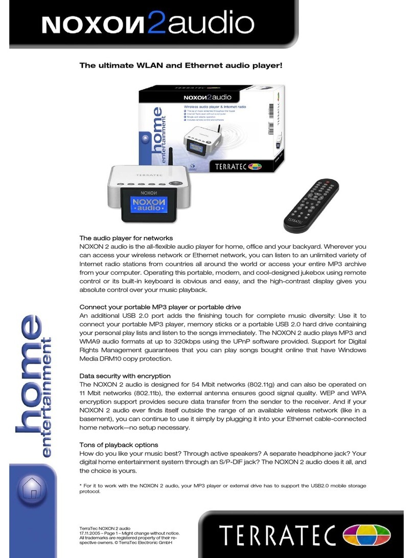 TerraTec NOXON 2 audio Installation guide