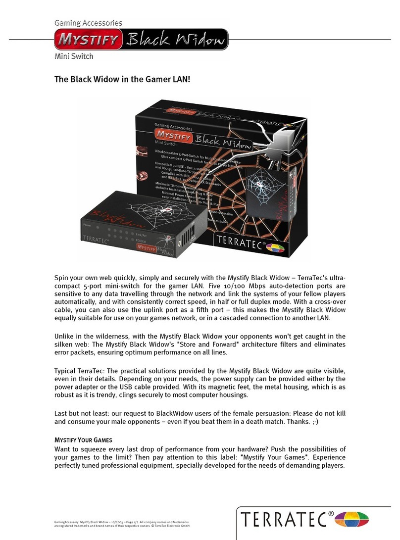TerraTec MYSTIFY BLACK WIDOW Technical  details