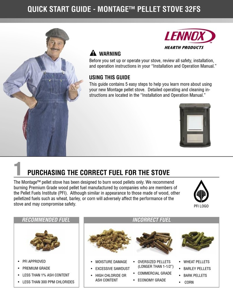 Lennox Hearth Products Montage 32FS quick start guide