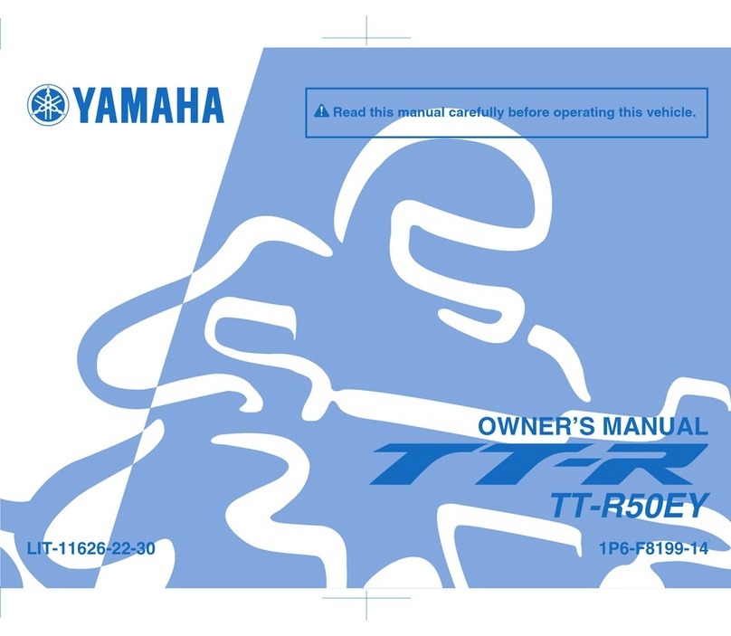 Yamaha TT-R50EY User manual Yamaha TT-R50EY User manual