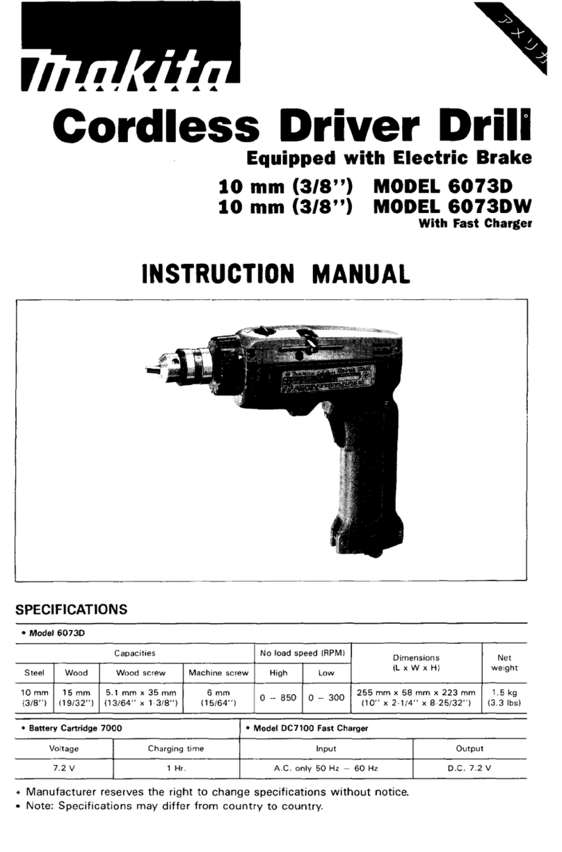 Makita 6073D instruction manual