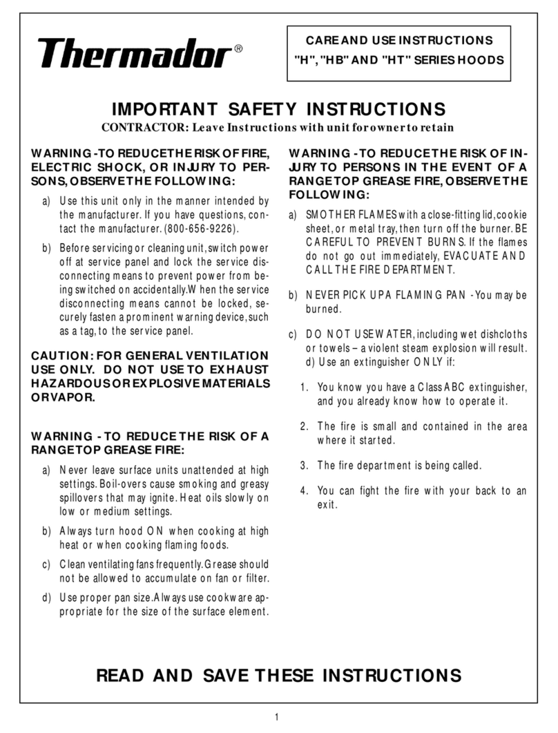 Thermador H Series Manual Thermador H Series Manual